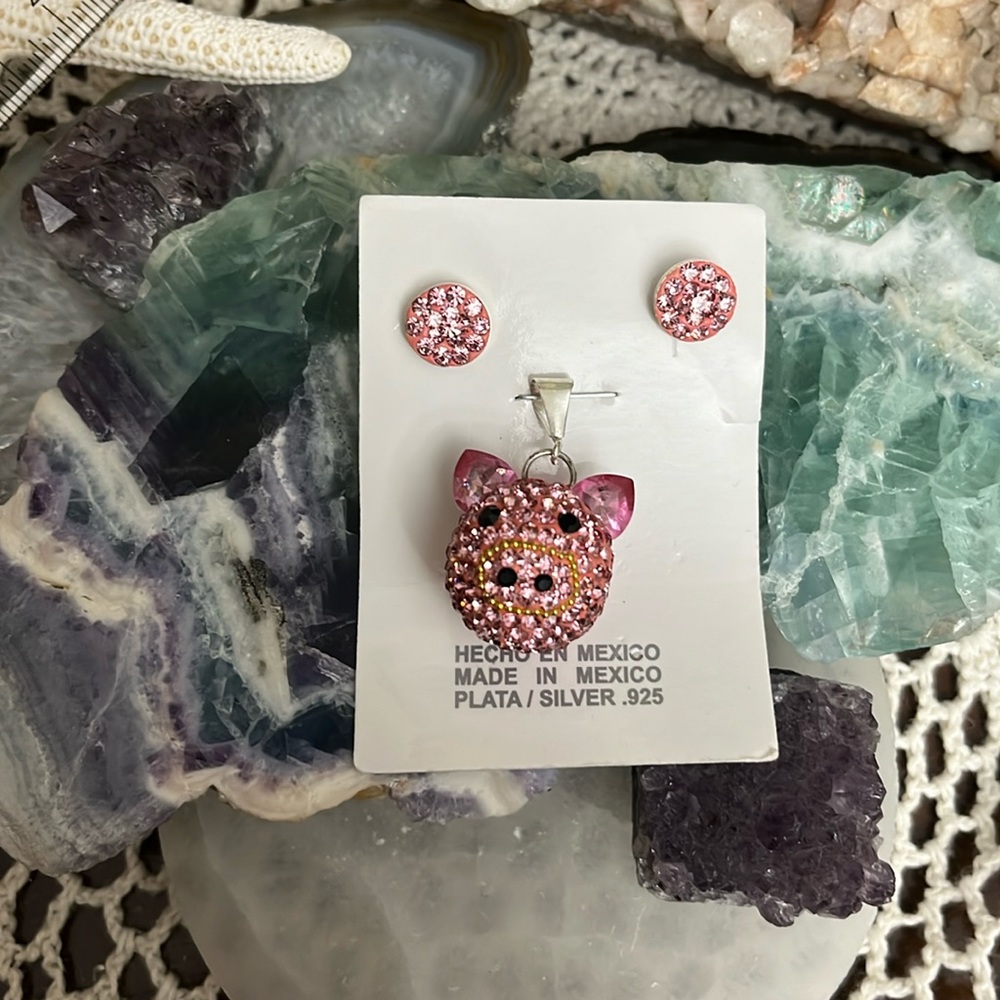 Sterling Silver .925 Pig Set🐷